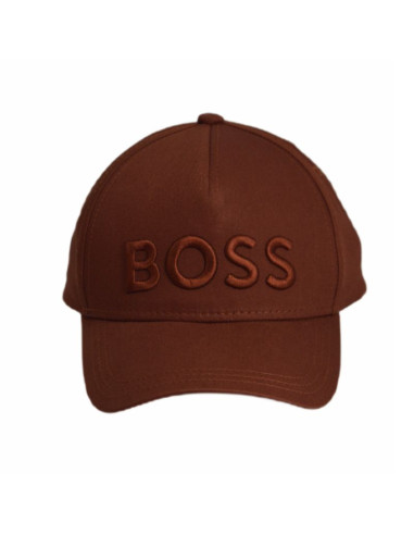Czapka z daszkiem bejsbolówka hugo boss medium brown sevile brązowa - 50483178-211
