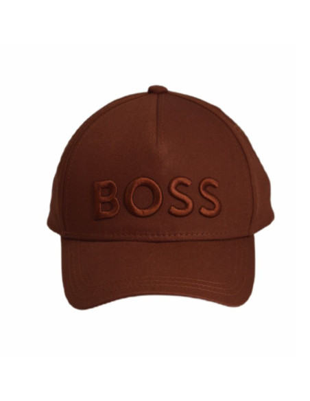 Czapka z daszkiem bejsbolówka hugo boss medium brown sevile brązowa - 50483178-211