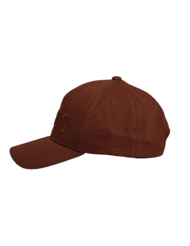 Czapka z daszkiem bejsbolówka hugo boss medium brown sevile brązowa - 50483178-211