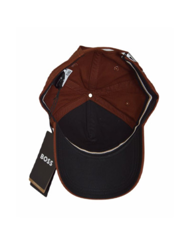 Czapka z daszkiem bejsbolówka hugo boss medium brown sevile brązowa - 50483178-211