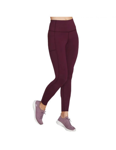 Skechers go walk high waisted legging w03lg30b-dkpr fioletowe xs