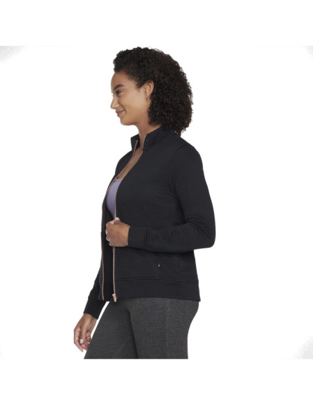 Skechers go walk everywhere full zip hoodless w3ja261-blk czarne l