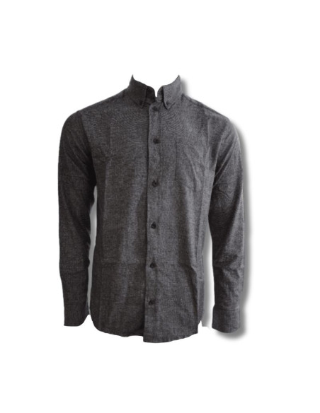 Koszula elegancka męska suit ray shirt navy blazer szara - s131304-3096