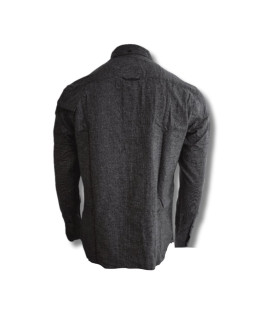 Koszula elegancka męska suit ray shirt navy blazer szara - s131304-3096 2