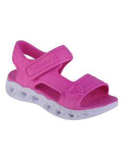 Skechers heart lights sandal - always flashy 308045l-pnk różowe 34