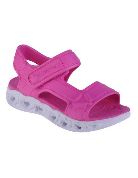 Skechers heart lights sandal - always flashy 308045l-pnk różowe 34