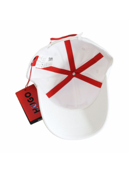 Czapka z daszkiem bejsbolówka hugo boss baseball men-x 581-rl biała - 50492745-100