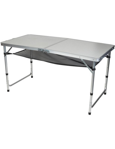 Stolik turystyczny składany kempingowy 120x60x70/62/55cm 4 krzesła i półka