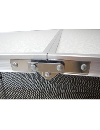 Stolik turystyczny składany kempingowy 120x60x70/62/55cm 4 krzesła i półka