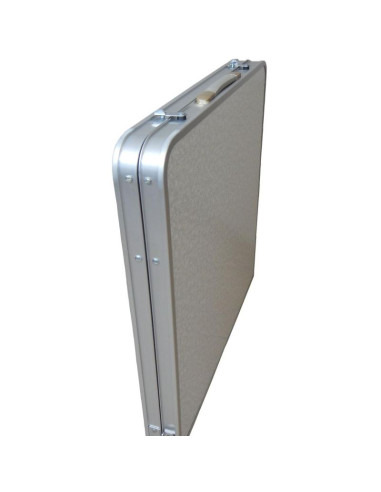 Stolik turystyczny składany kempingowy 120x60x70/62/55cm 4 krzesła i półka