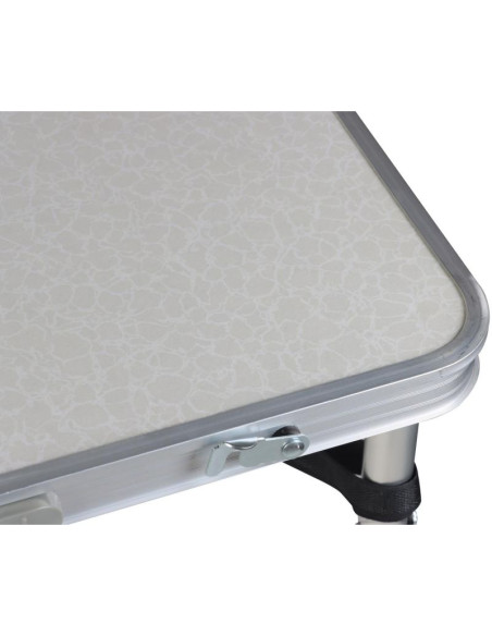 Stolik turystyczny składany kempingowy 120x60x70/62/55cm 4 krzesła i półka