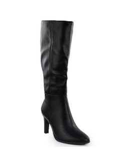 Kozaki  na szpilce damskie czarne jezzi asa271-2