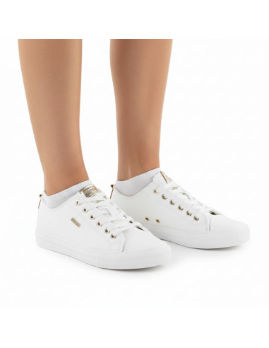 Trampki niskie damskie ekoskóra białe big star rr274748