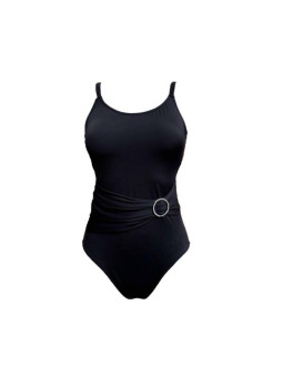 Kostium kąpielowy 093 b1 czarny damski miska