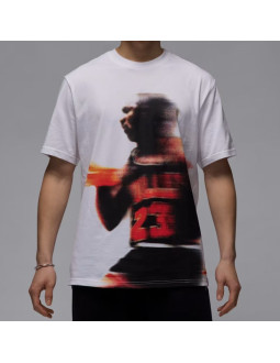 Koszulka męska air jordan sport dri-fit graphic t-shirt biała - hq8966-100