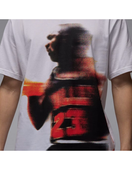 Koszulka męska air jordan sport dri-fit graphic t-shirt biała - hq8966-100