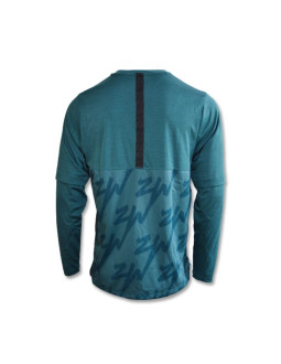 Bluza air jordan zion longsleeve shooting shirt dark teal green/black/black - dj5871-393 2