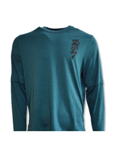Bluza air jordan zion longsleeve shooting shirt dark teal green/black/black - dj5871-393