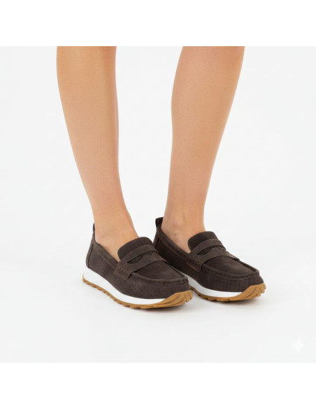 Czółenka na słupku cieliste sergio leone pb178