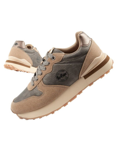Lee cooper buty sportowe sneakersy damskie modne wygodne wytrzymałe beżowe szare