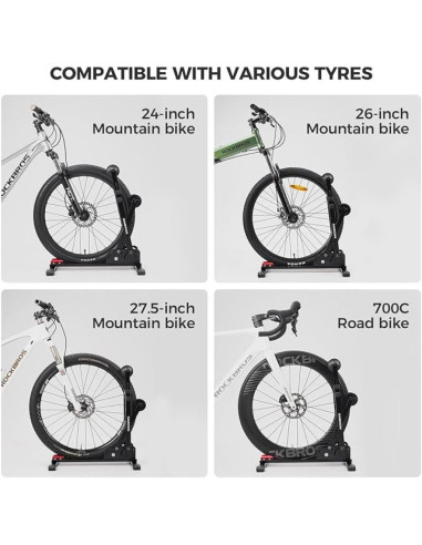 Rockbros składany stojak rowerowy 24-27,5" czarny