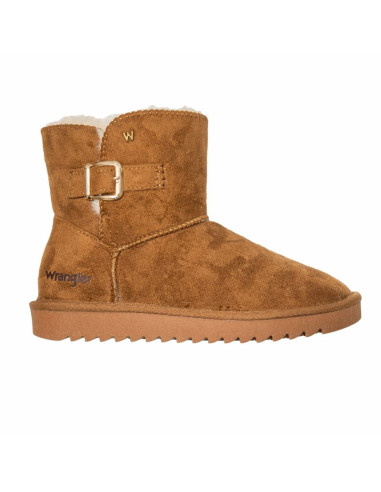 Śniegowce damskie wrangler elsa platform mid buty zimowe ocieplane z futerkiem czarne (20243077.37b)