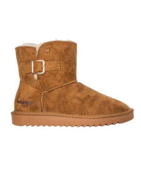 Śniegowce damskie wrangler elsa platform mid buty zimowe ocieplane z futerkiem czarne (20243077.37b)