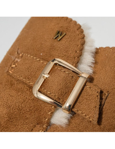 Śniegowce damskie wrangler elsa platform mid buty zimowe ocieplane z futerkiem czarne (20243077.37b)