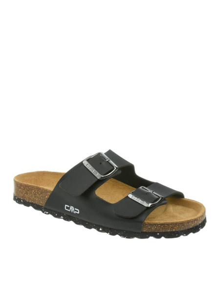 Klapki na lato damskie cmp eco thalitha wwm slipper czarne (3q91016-u901)