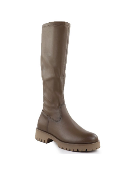 Kozaki damskie na platformie khaki  potocki 25-12729