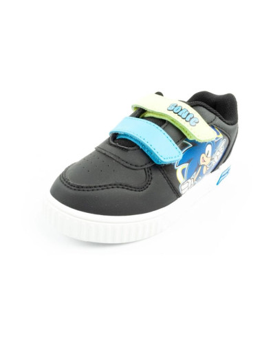 Leomil sonic buty sportowe dziecięce sneakersy lekkie na rzep czarne