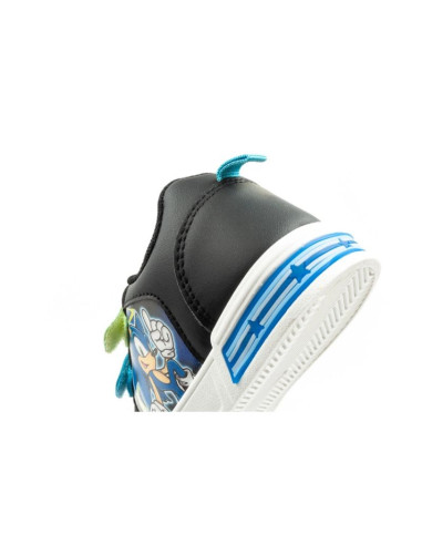 Leomil sonic buty sportowe dziecięce sneakersy lekkie na rzep czarne