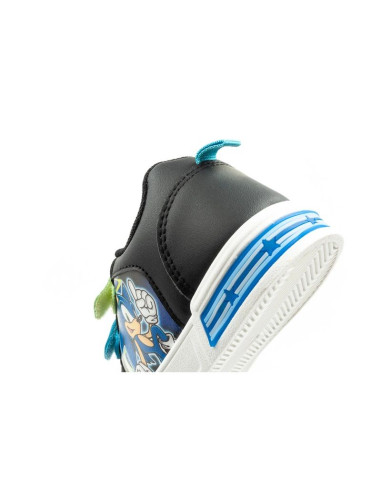 Leomil sonic buty sportowe dziecięce sneakersy lekkie na rzep czarne