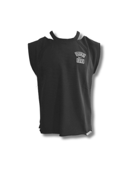 Koszulka nike standard issue top wmns black/pale ivory - cz7221-010