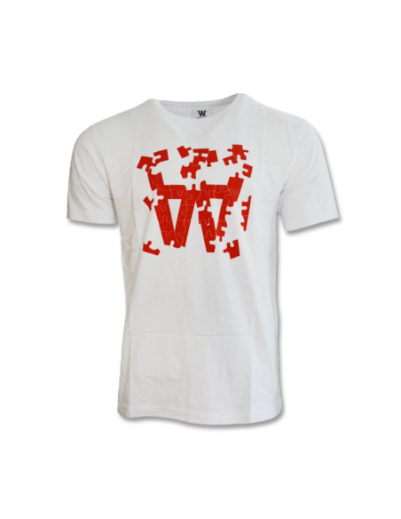 Koszulka wood wood ace puzzle t-shirt white - 10295703-2222-1