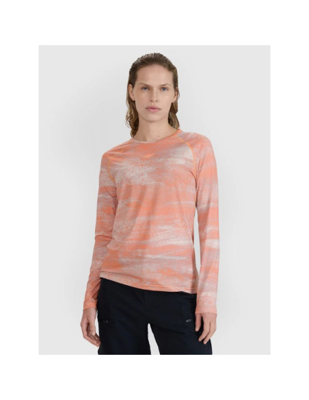 Longsleeve rowerowy szybkoschnący damski 4f 4fwss25tflof344-70a