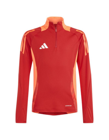 Bluza dla dzieci adidas tiro 24 competition training top czerwono-pomarańczowa is1652