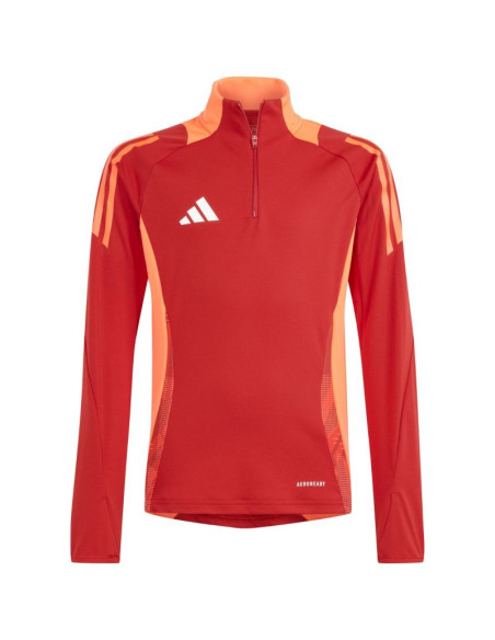 Bluza dla dzieci adidas tiro 24 competition training top czerwono-pomarańczowa is1652