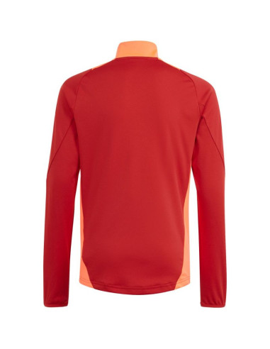 Bluza dla dzieci adidas tiro 24 competition training top czerwono-pomarańczowa is1652