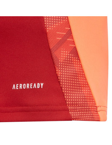 Bluza dla dzieci adidas tiro 24 competition training top czerwono-pomarańczowa is1652