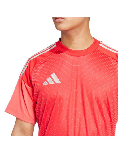 Koszulka bramkarska męska adidas tiro 25 competition jersey short sleeve czerwona ji9717