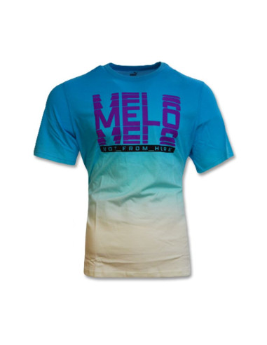 Koszulka treningowa puma melo fade t-shirt blue atoll - 535116-1