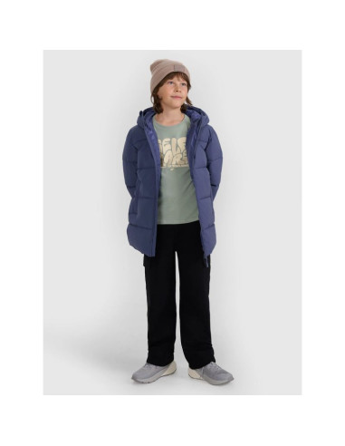 Kurtka puchowa z wypełnieniem syntetycznym chłopięca 4f 4fjraw25tdjam0805-32s