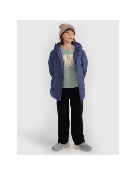 Kurtka puchowa z wypełnieniem syntetycznym chłopięca 4f 4fjraw25tdjam0805-32s