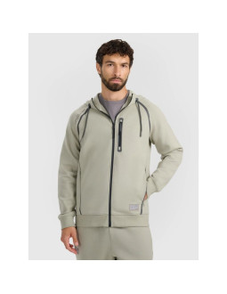 Bluza dresowa rozpinana z kapturem męska 4f 4fraw25tswsm2456-47s