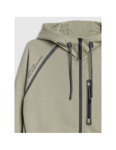 Bluza dresowa rozpinana z kapturem męska 4f 4fraw25tswsm2456-47s