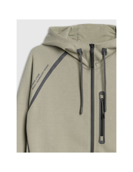 Bluza dresowa rozpinana z kapturem męska 4f 4fraw25tswsm2456-47s