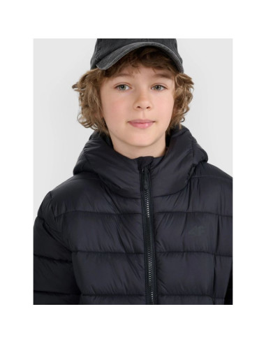 Kurtka puchowa z wypełnieniem syntetycznym dziecięca uniseks 4f 4fjraw25tdjau0804-20s