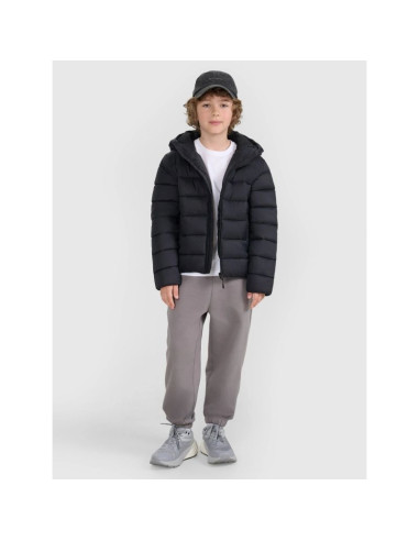 Kurtka puchowa z wypełnieniem syntetycznym dziecięca uniseks 4f 4fjraw25tdjau0804-20s