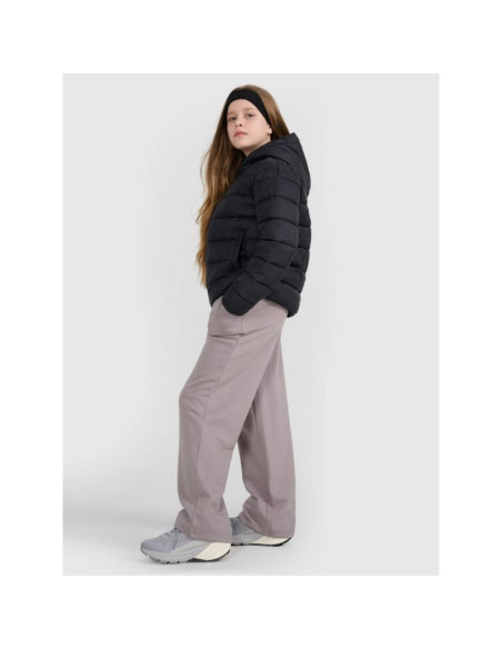 Kurtka puchowa z wypełnieniem syntetycznym dziecięca uniseks 4f 4fjraw25tdjau0804-20s